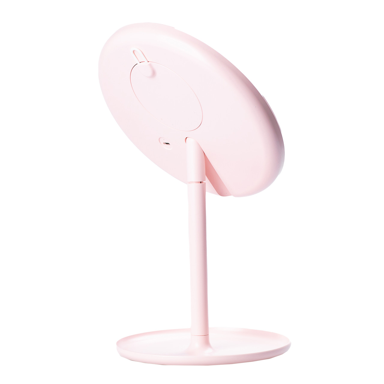 Дзеркало для макіяжу зі збільшенням та підсвіткою Рожевий