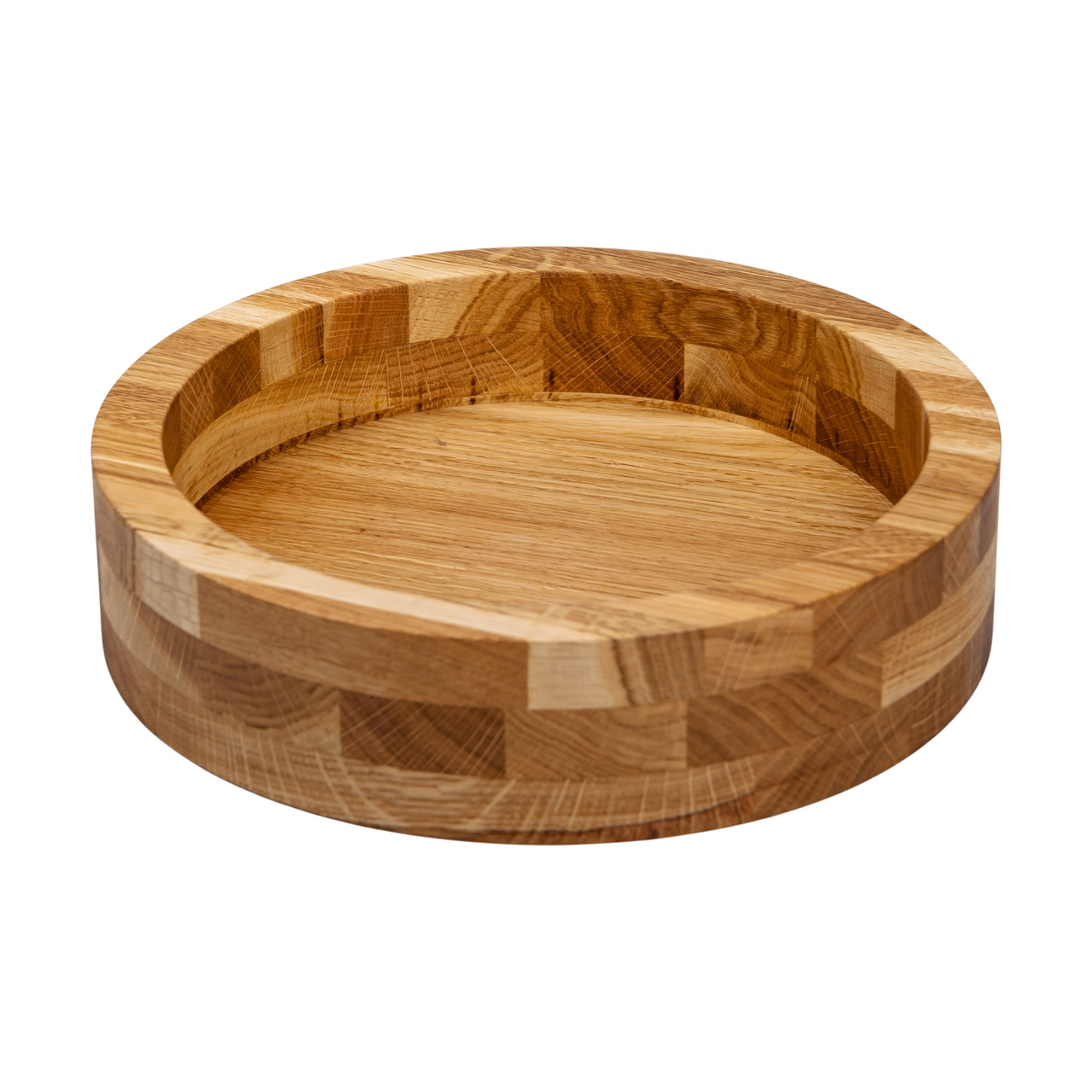 Дерев&apos;яна миска для подачі 22 см глибока з дуба