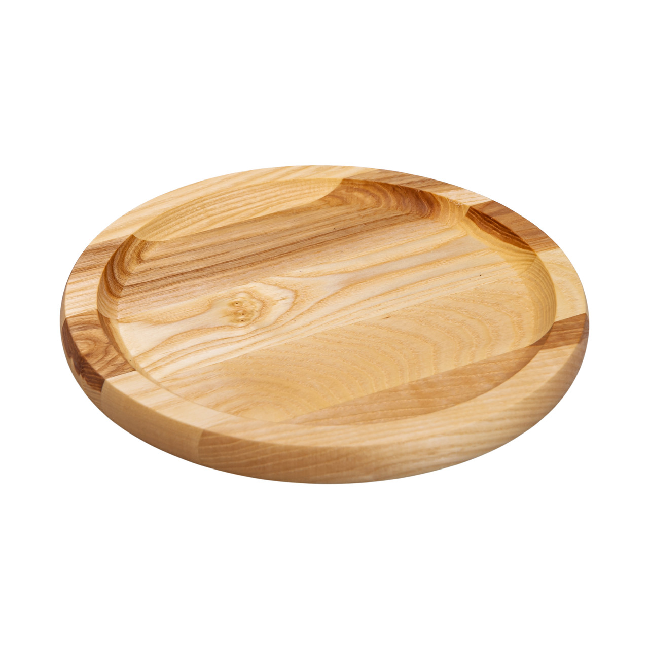Кругла дошка для сервірування 25 см для подачі нарізок, ясен