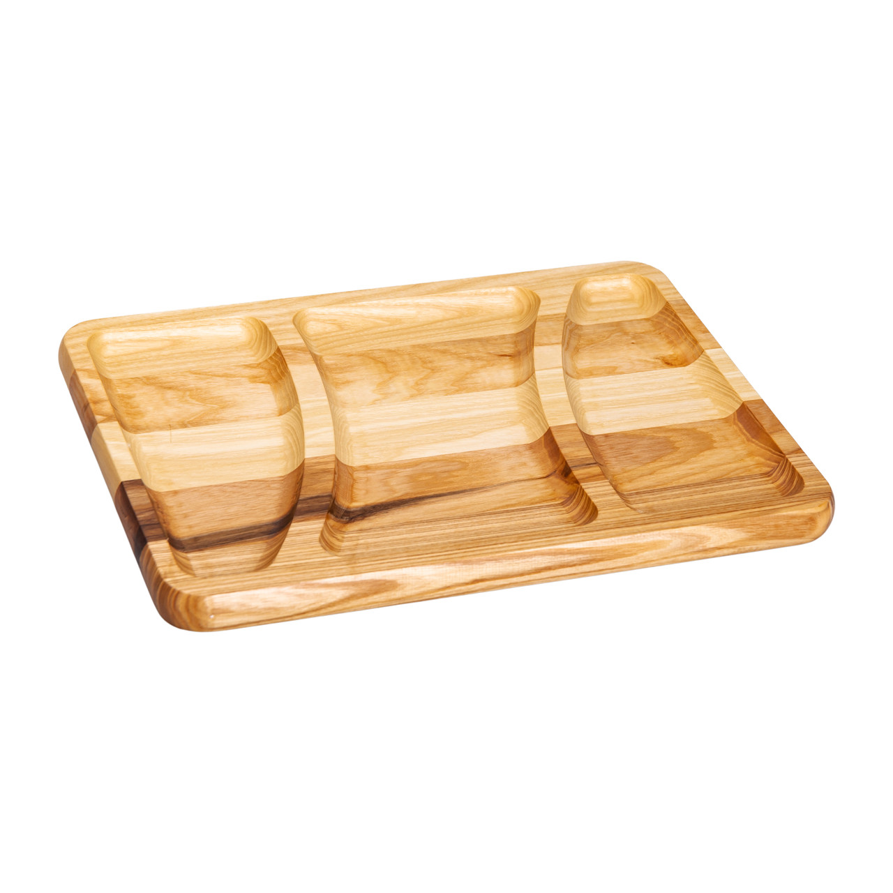 Дошка для подачі 35×25 см прямокутна на 3 секції