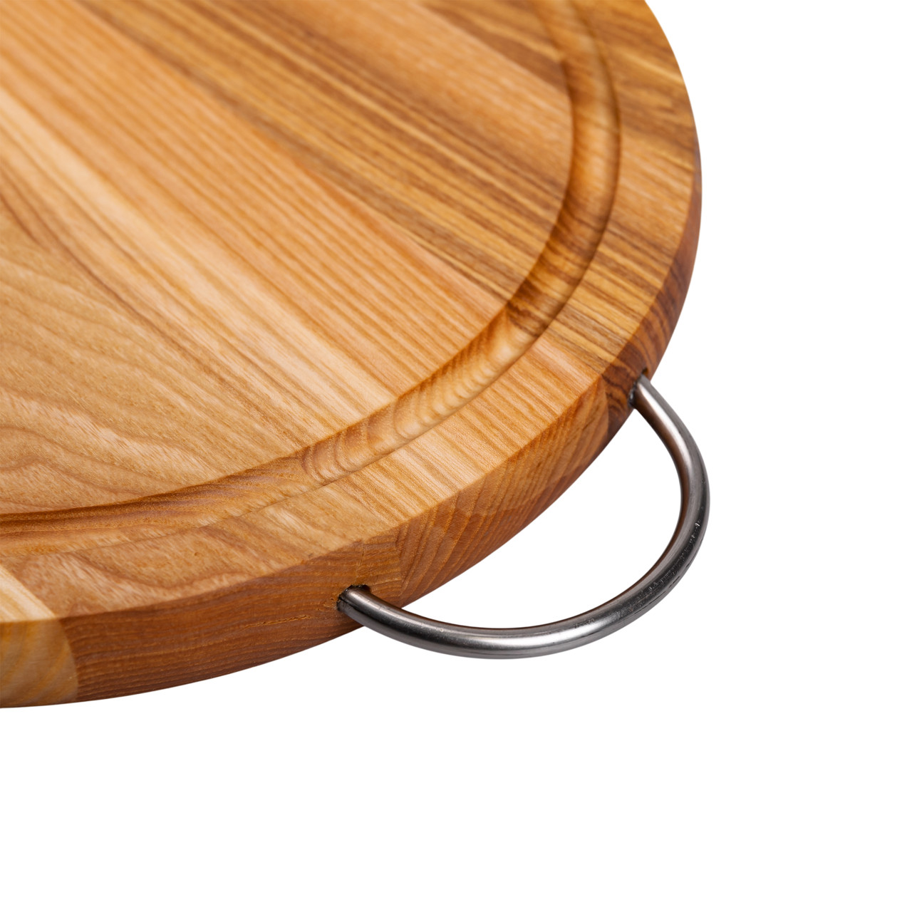 Обробна дерев'яна дошка кругла 25 см ясен