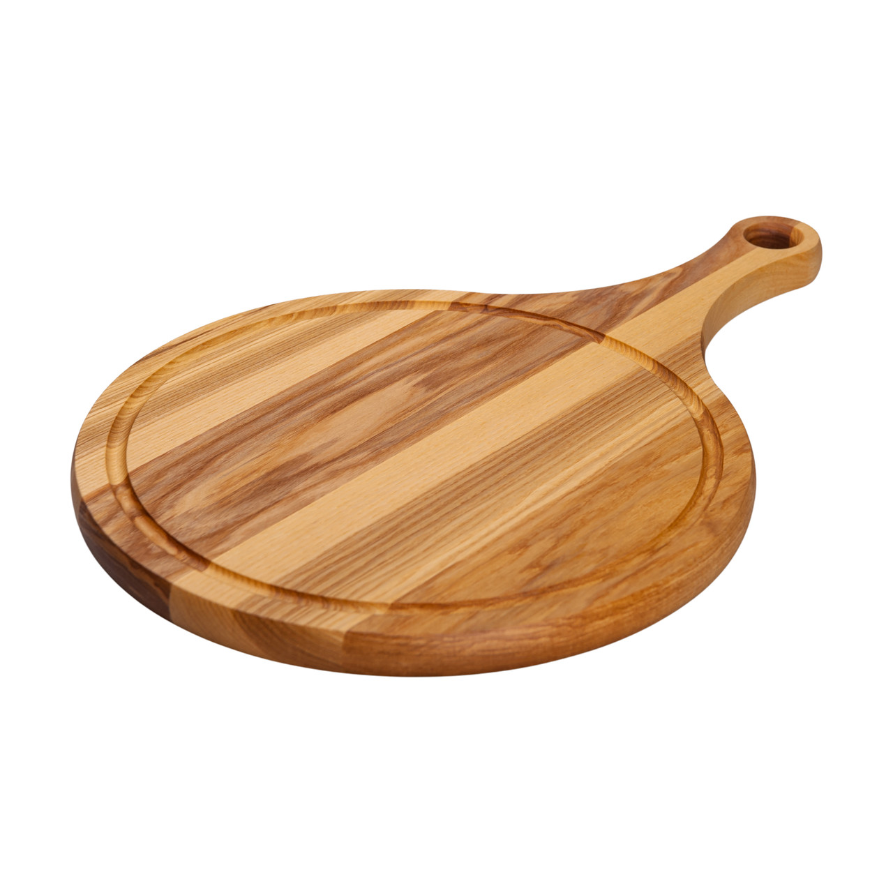 Обробна дерев'яна дошка з круглою основою 30 см ясен