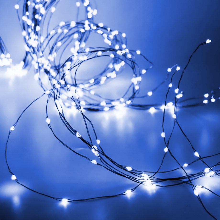 Гірлянда світлодіодна кінський хвіст GarlandoPro 600LED Роса 20 ліній 8 режимів 3м кінський хвіст гірлянда Синій