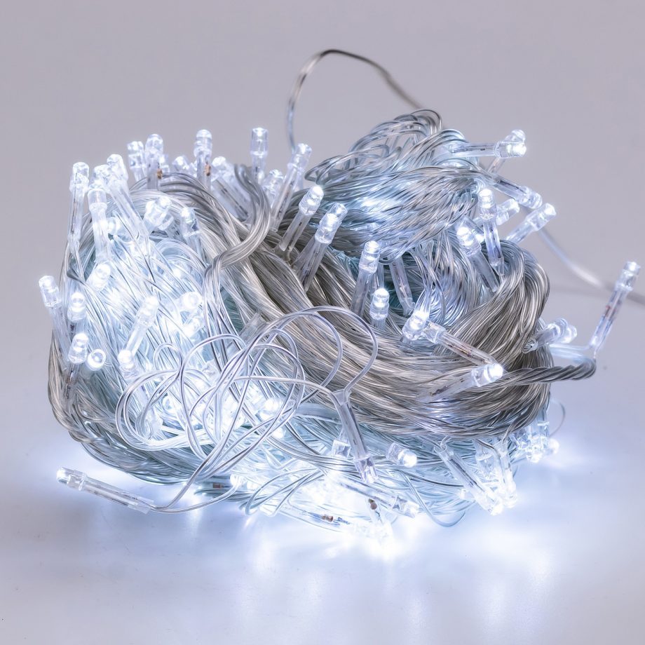 Гірлянда нитка світлодіодна GarlandoPro 190 LED лампочок 18м 8 режимів лед гірлянда Білий