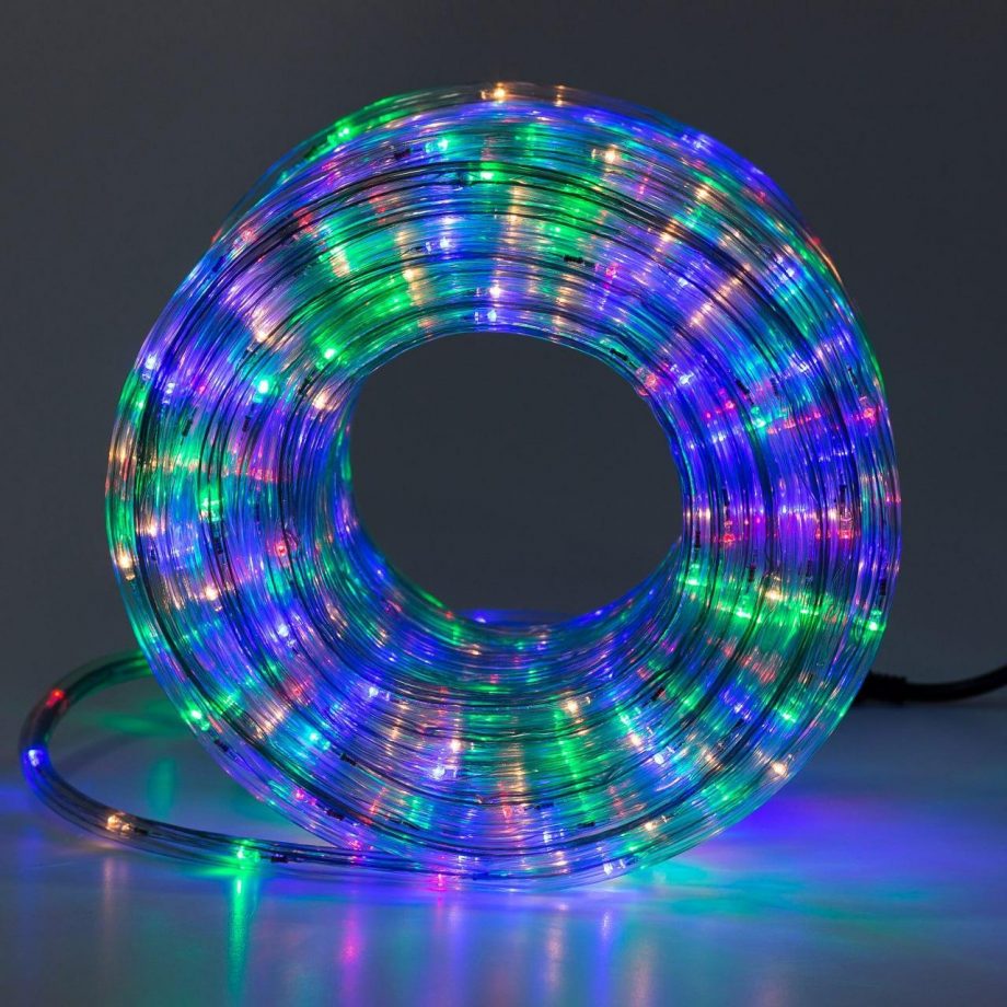 Гірлянда вулична стрічка світлодіодна Дюралайт 240 LED 7м морозостійка прозорий дріт