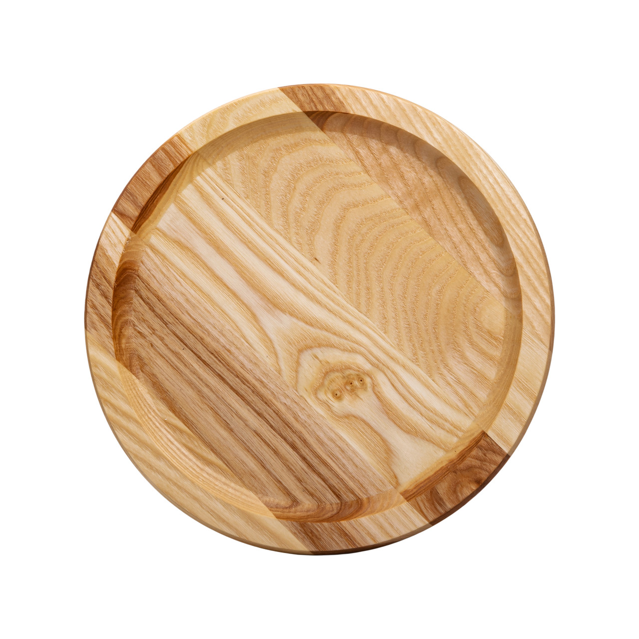 Кругла дошка для сервірування 25 см для подачі нарізок, ясен