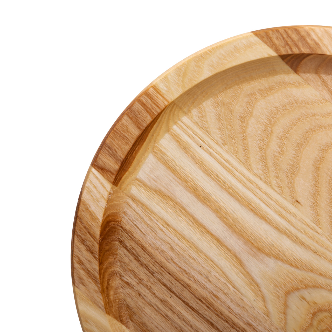 Кругла дошка для сервірування 25 см для подачі нарізок, ясен
