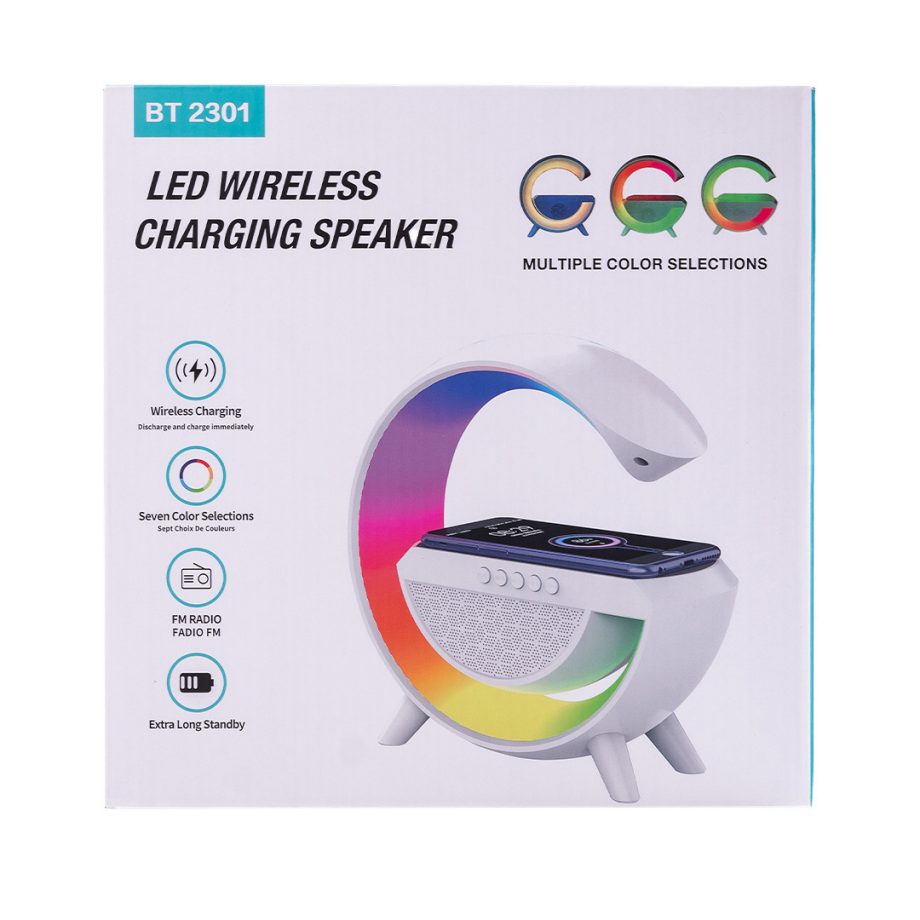 Портативна колонка з RGB-підсвіткою Wireless Charger