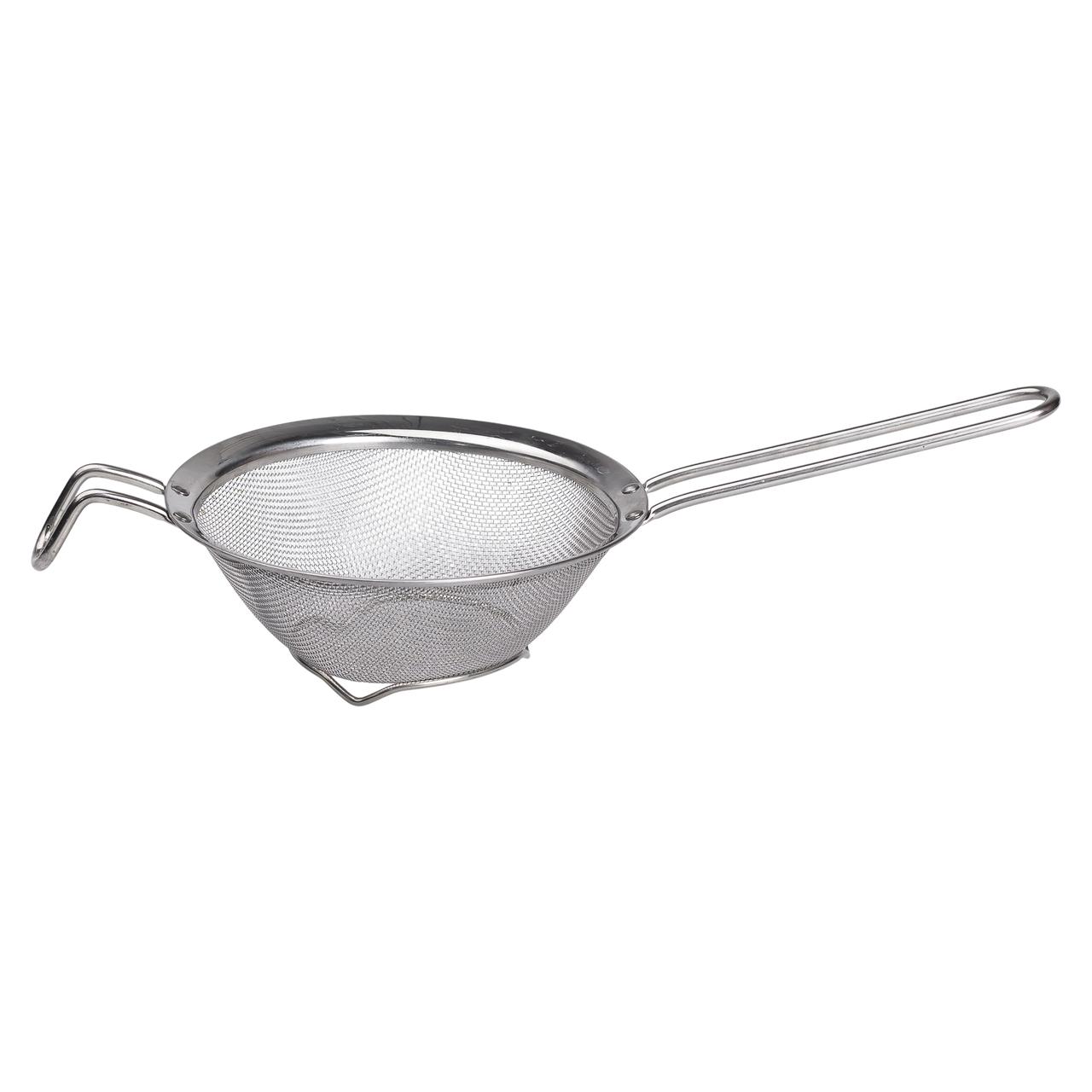 Друшляк-сито з ручкою 16 см дрібнокомірчаста сітка з нержавіючої сталі