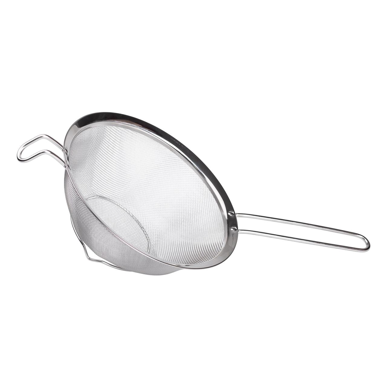 Друшляк-сито з ручкою 23 см дрібноячеиста сітка з нержавіючої сталі