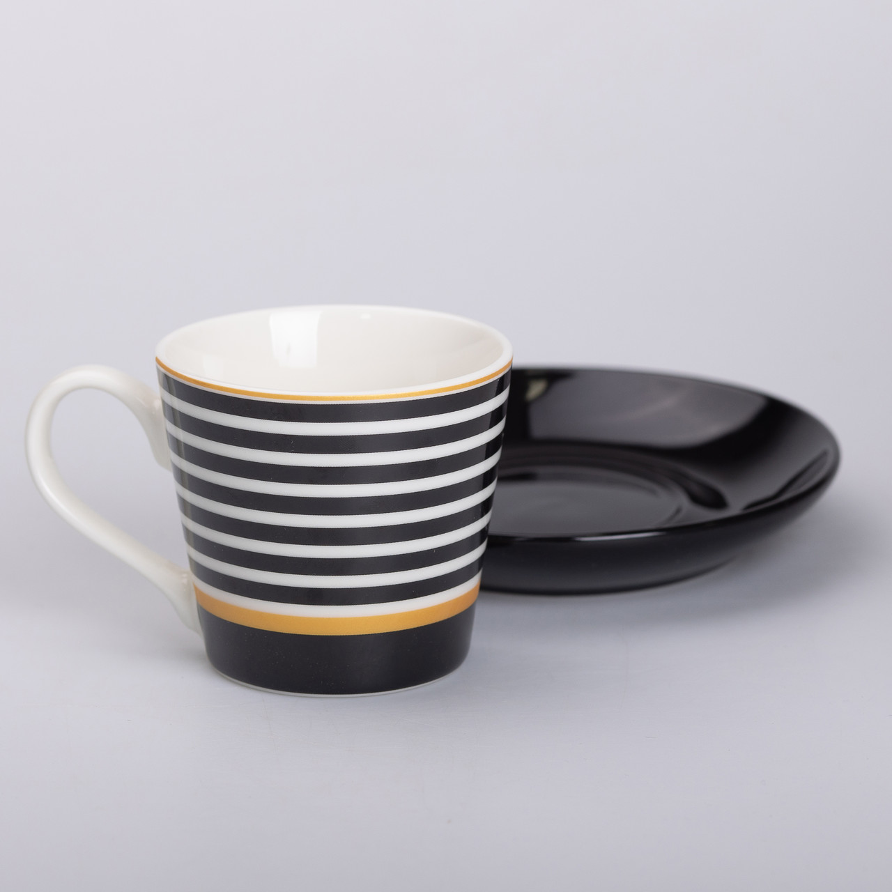 Керамічна чашка з блюдцем 200 (мл) для чаю та кави