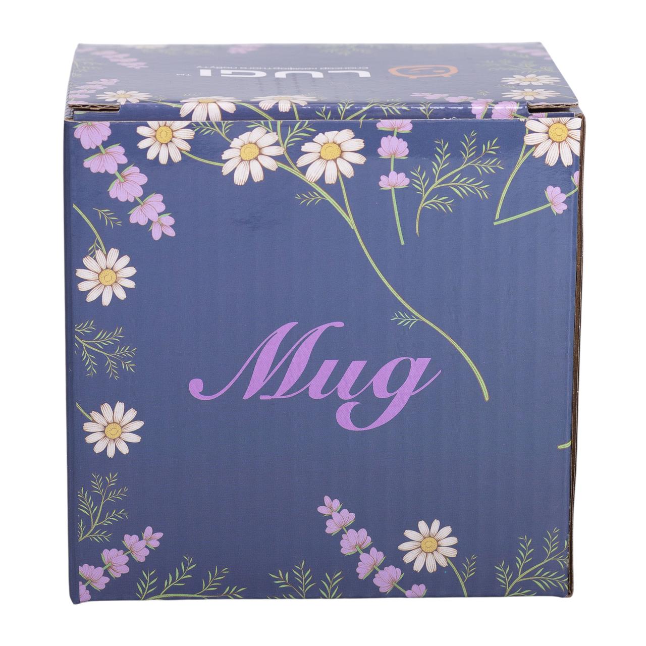 Керамічна кружка 400 (мл) із золотим обідком для чаю та кави Коричнева