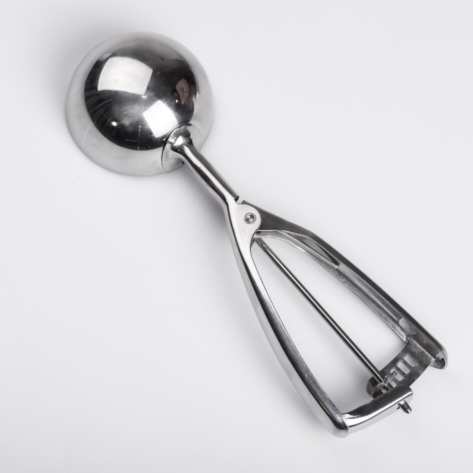 Кругла ложка для морозива 7,2х23 см із нержавіючої сталі