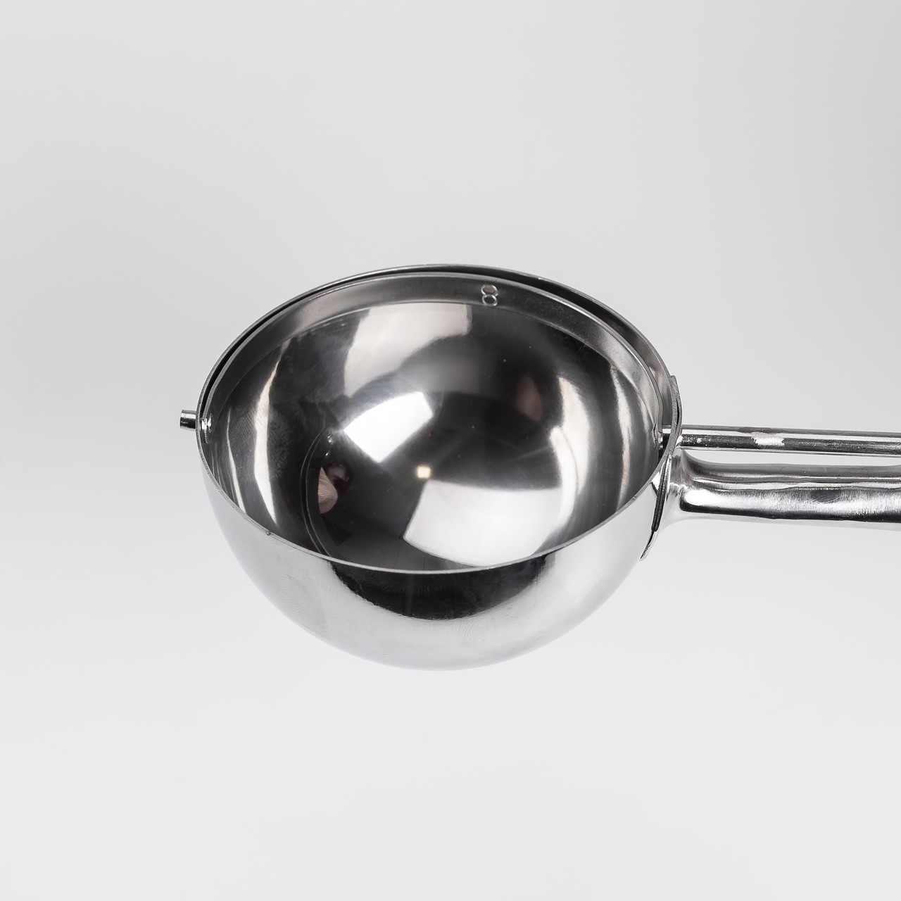 Кругла ложка для морозива 7,2х23 см із нержавіючої сталі