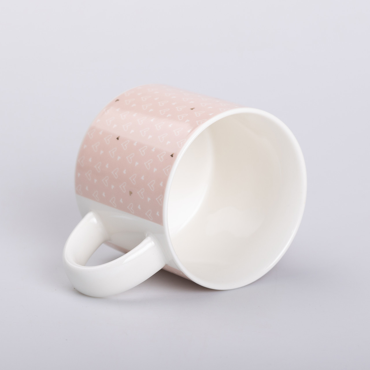 Чашка керамічна 350 (мл) для кави та чаю Рожева