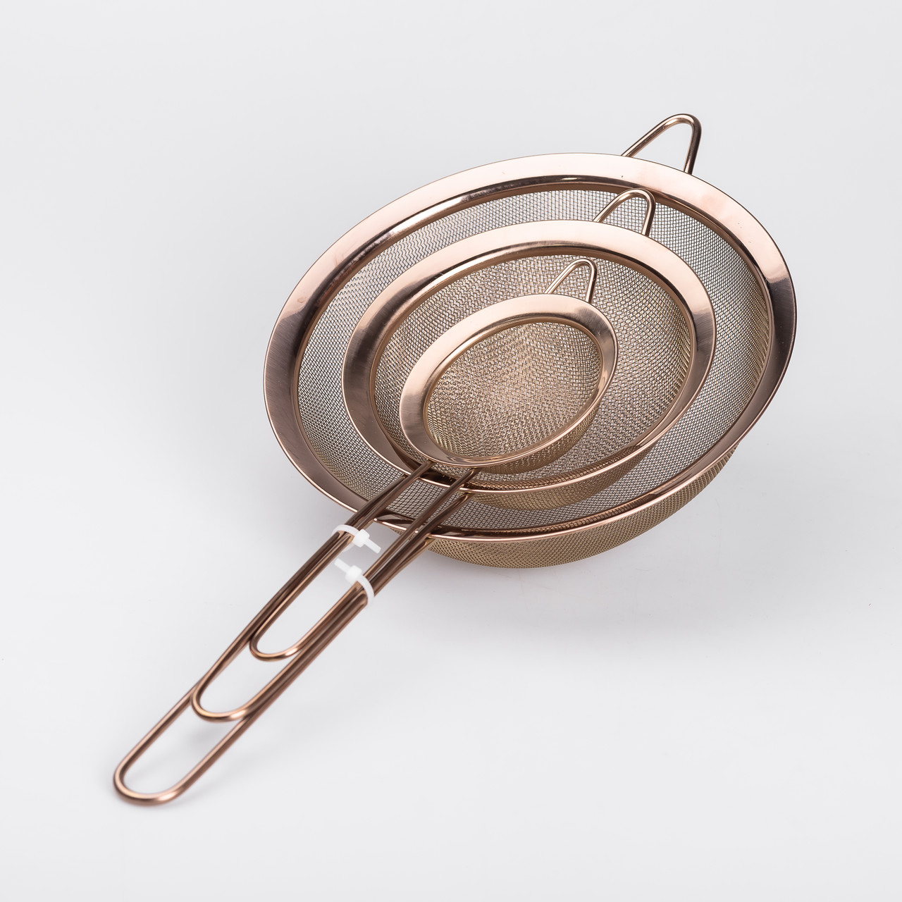 Набір ситечок 3 штуки для круп та борошна з нержавіючої сталі