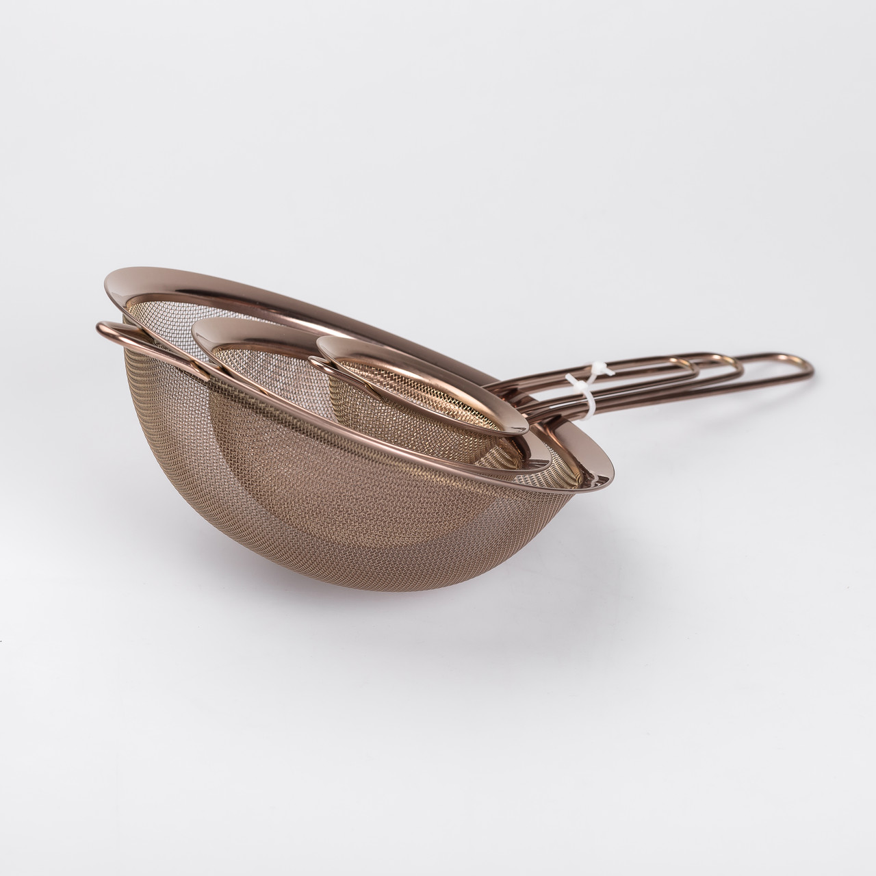 Набір ситечок 3 штуки для круп та борошна з нержавіючої сталі