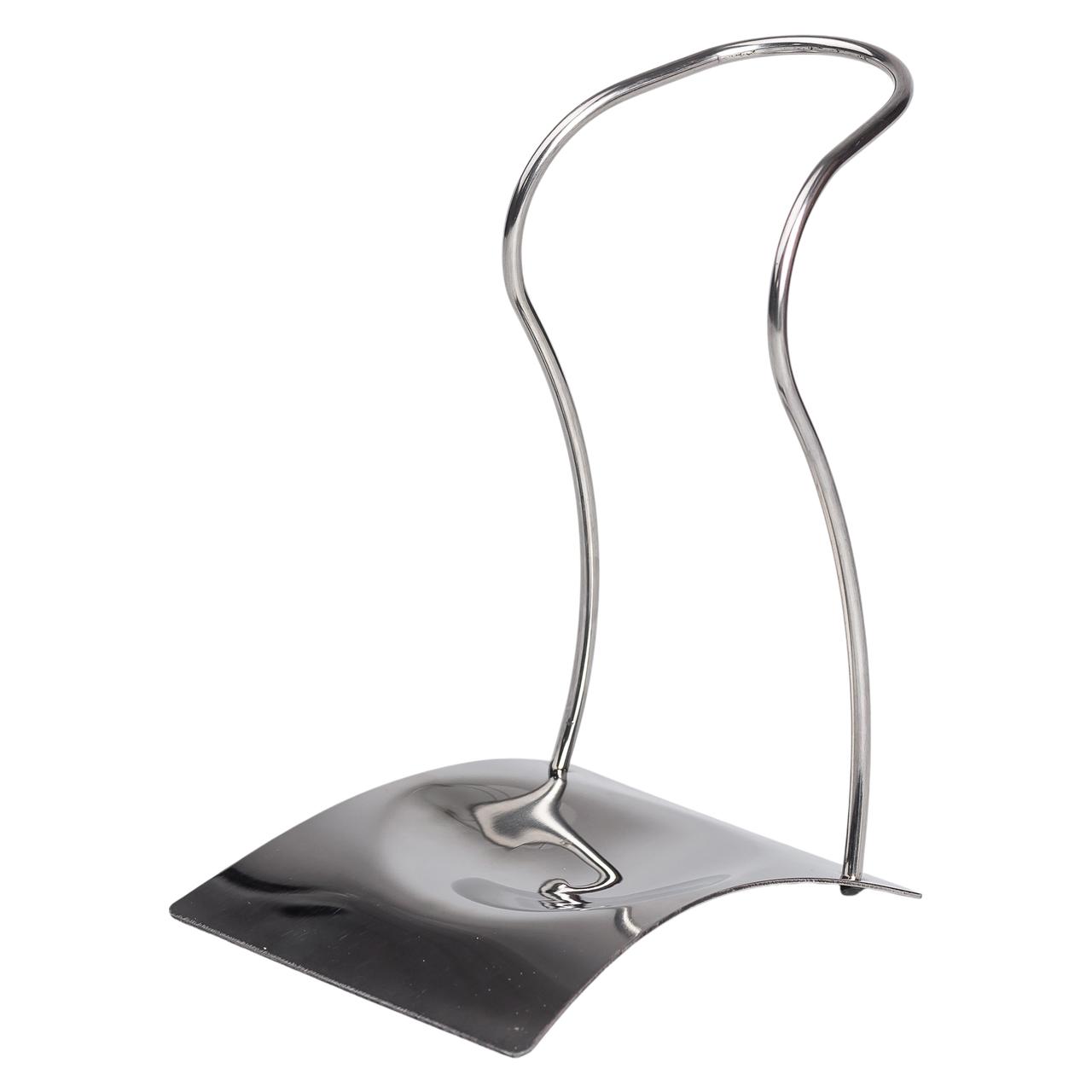 Підставка під ополоник лопаточку або ложку 12×10.5×17 см Срібло