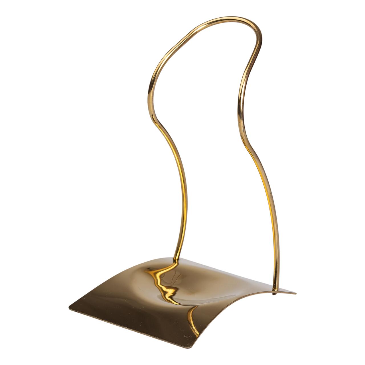 Підставка під ополоник лопаточку або ложку 12×10.5×17 см Золото