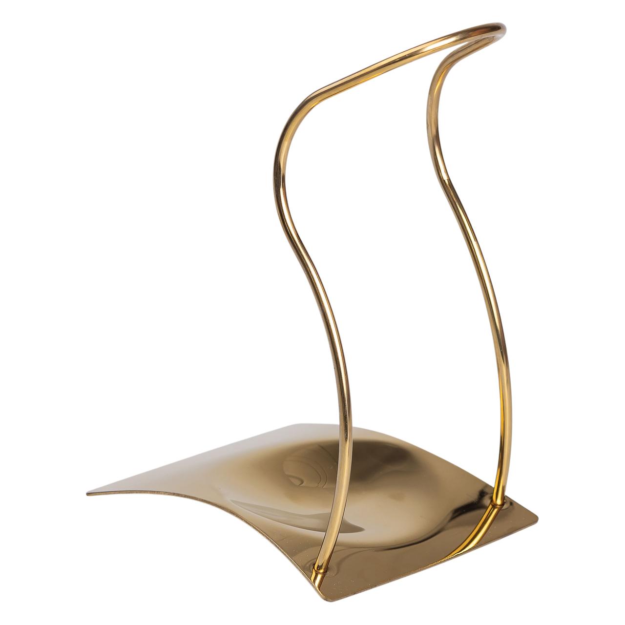 Підставка під ополоник лопаточку або ложку 12×10.5×17 см Золото