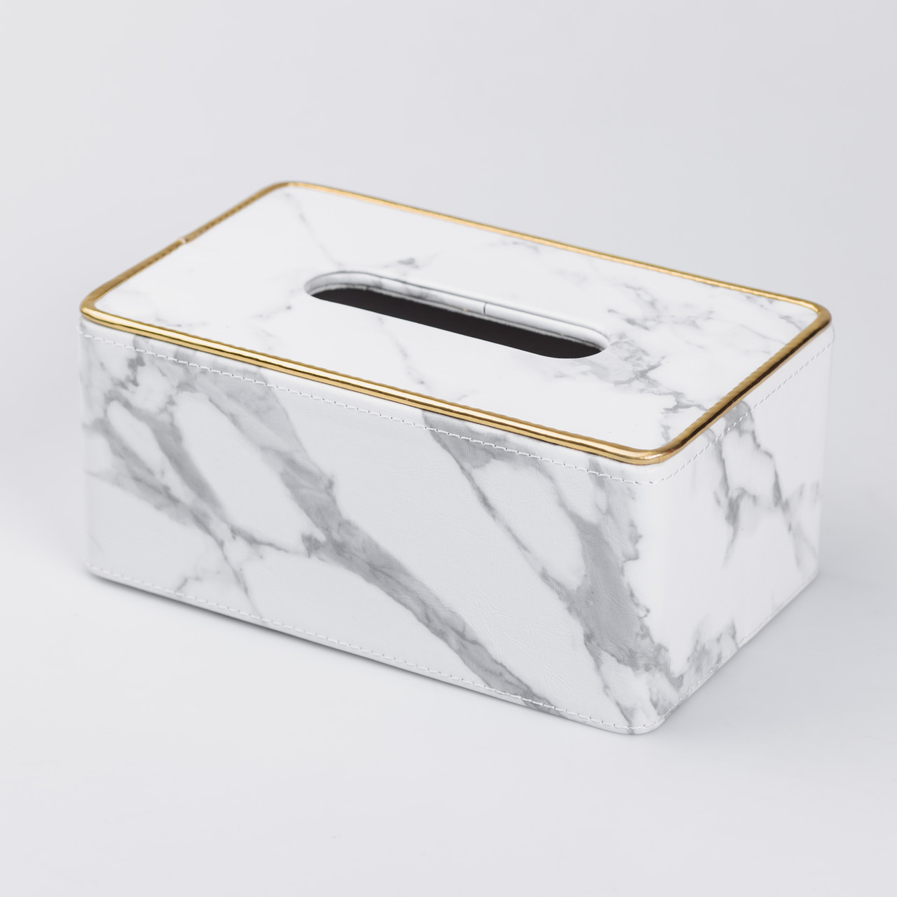 Серветниця з екошкіри прямокутна 21.5х13х9 см органайзер для серветок на стіл