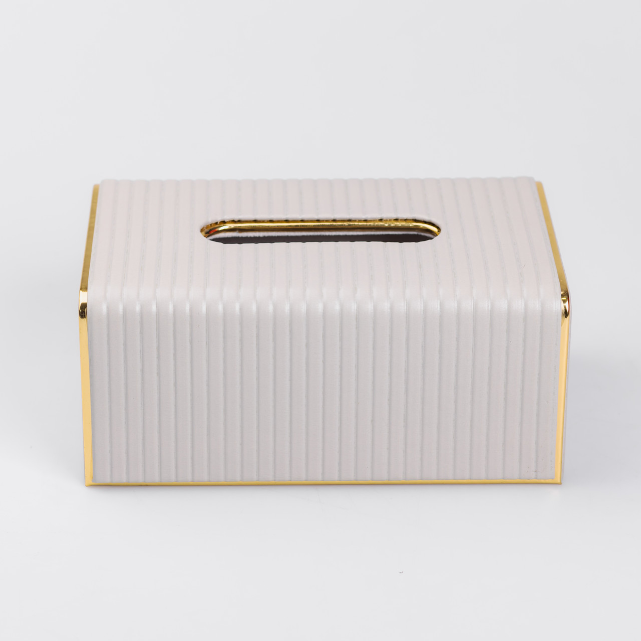 Серветниця з екошкіри прямокутна  21.5х13х9 см органайзер для серветок на стіл, Сірий