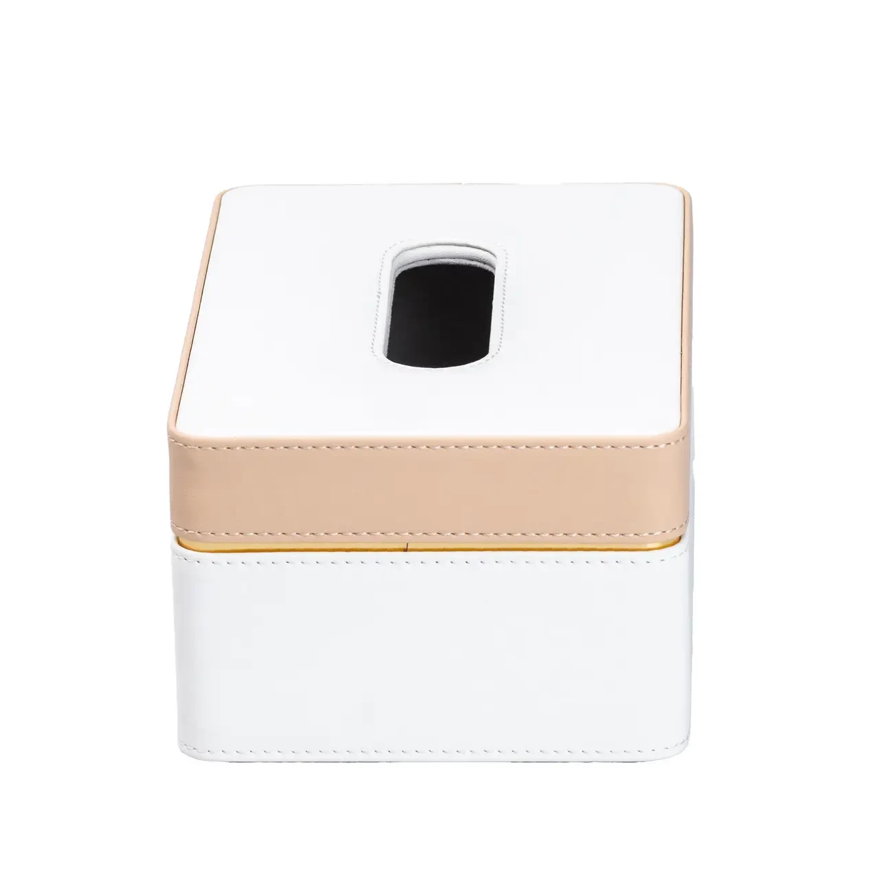 Серветниця з екошкіри прямокутна 21.5х14х9  см органайзер для серветок на стіл