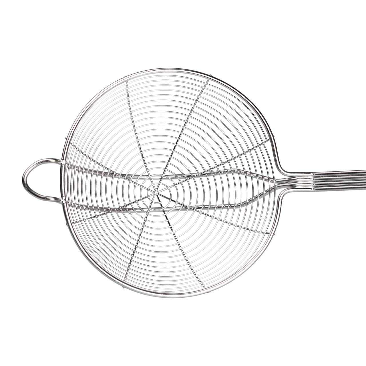 Шумівка з нержавіючої сталі з ручкою Ø 16 см для фритюру