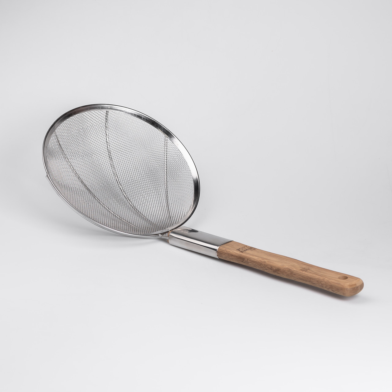 Шумівка "павук" з дерев'яною ручкою Ø 24 см для фритюру та Вок