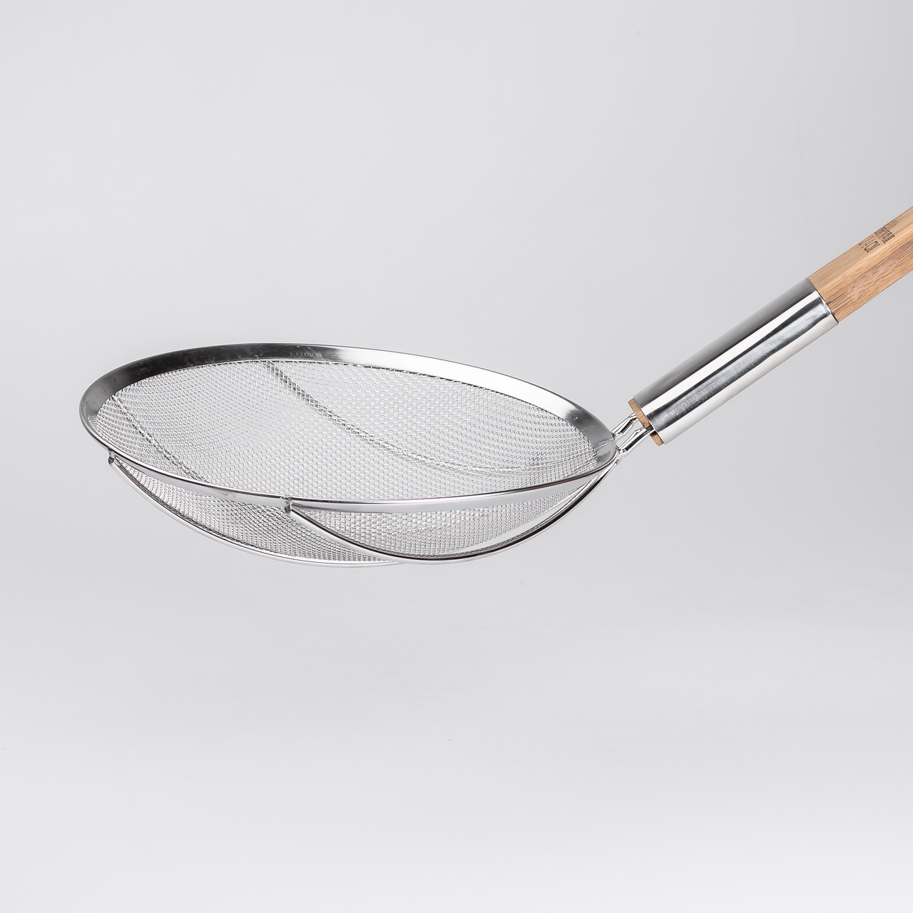 Шумівка "павук" з дерев'яною ручкою Ø 24 см для фритюру та Вок