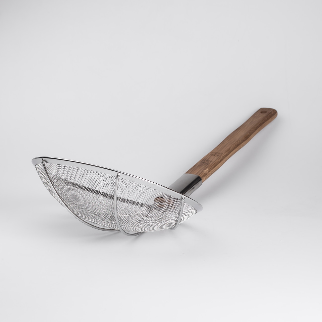 Шумівка "павук" з дерев'яною ручкою Ø 28 см для фритюру та Вок