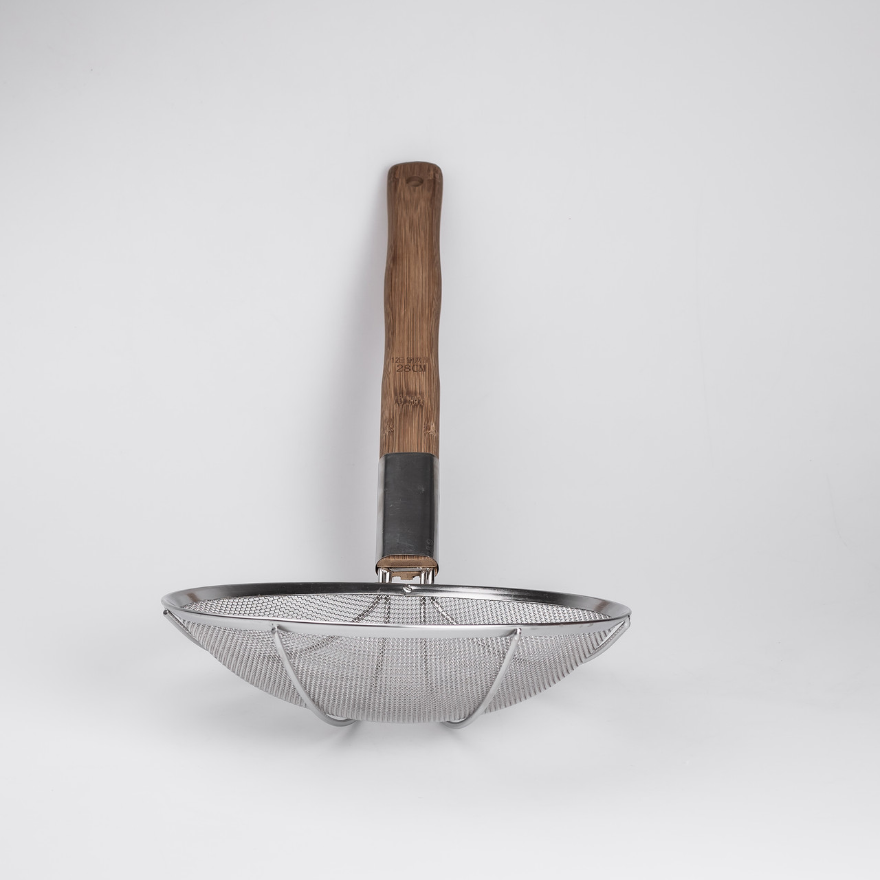 Шумівка "павук" з дерев'яною ручкою Ø 28 см для фритюру та Вок