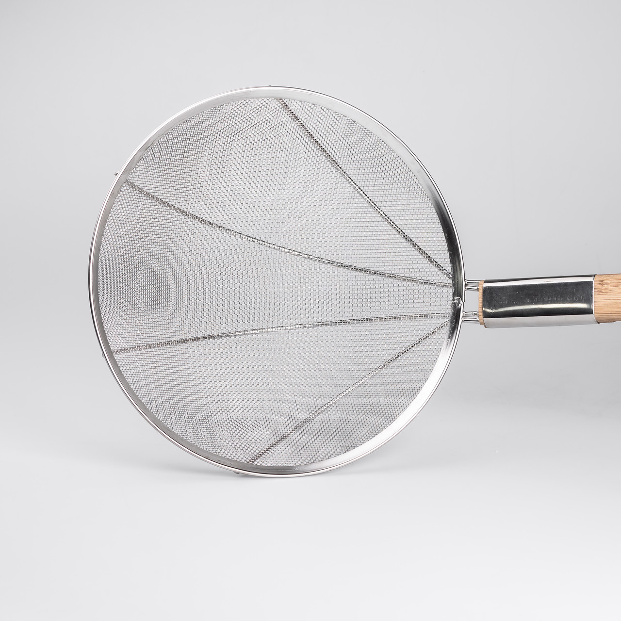 Шумівка "павук" з дерев'яною ручкою Ø 32 см для фритюру та Вок