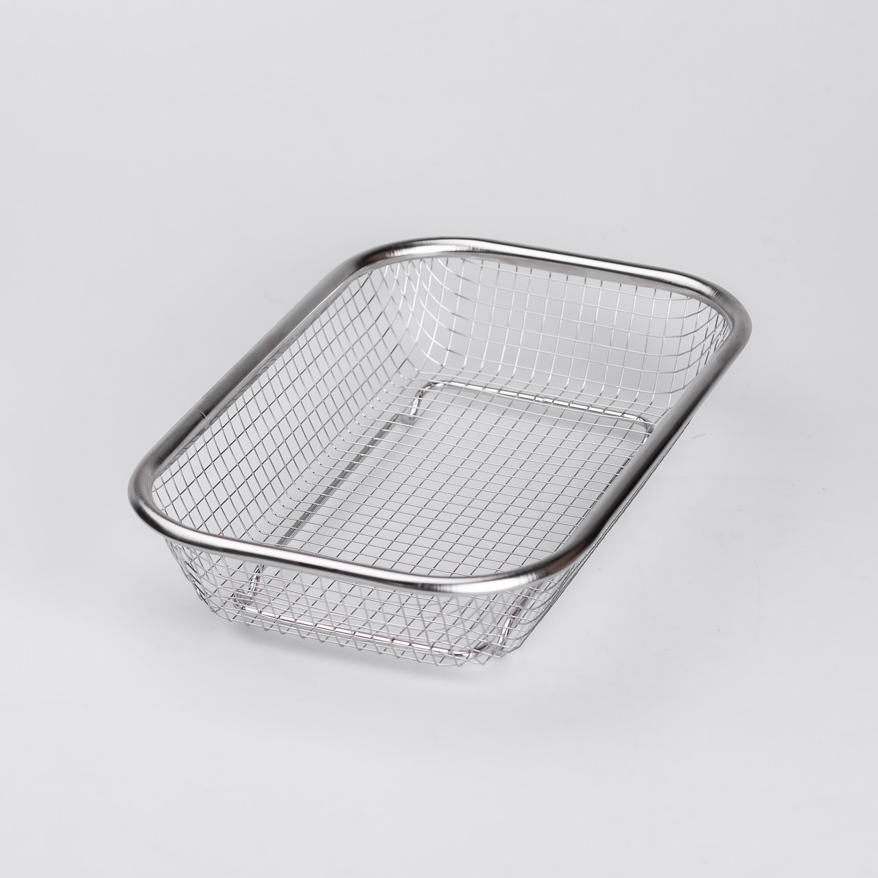 Сито-кошик для миття овочів та фруктів 24х15х5 см друшляк з нержавіючої сталі