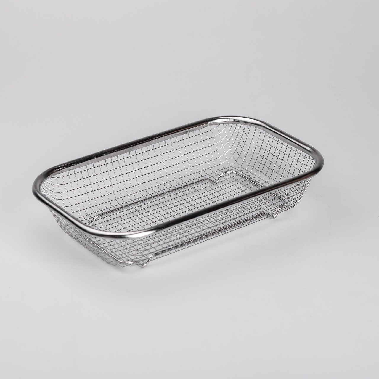 Сито-кошик для миття овочів та фруктів 24х15х5 см друшляк з нержавіючої сталі