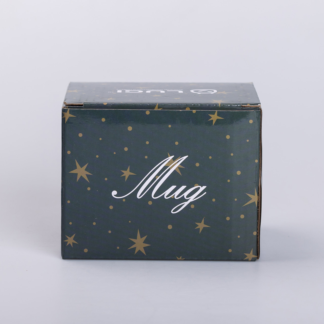 Чашка керамічна із золотим обідком та позолоченою ручкою 320 (мл) Good life Зелена