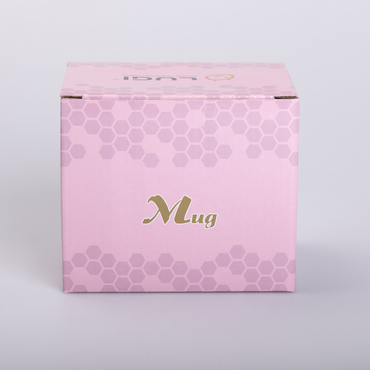 Чашка керамічна із золотим обідком і золотою ручкою 420 (мл) кружка Сіра