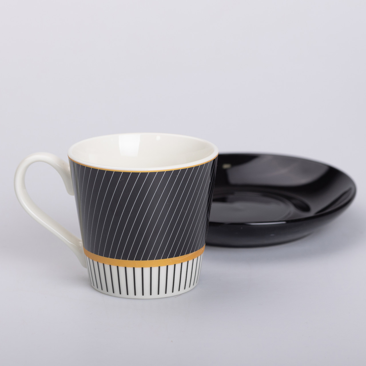 Керамічна чашка з блюдцем 200 (мл) для чаю та кави