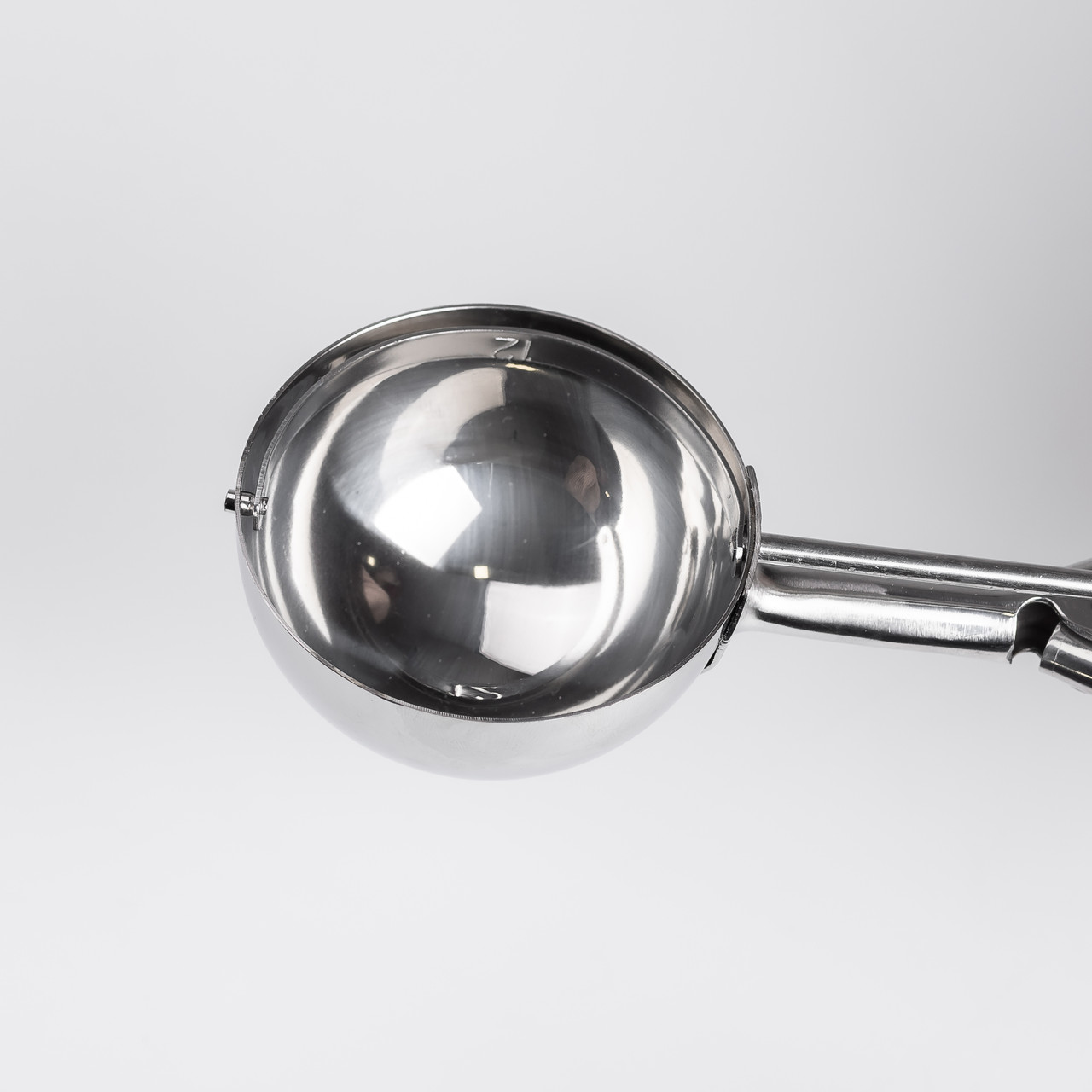 Кругла ложка для морозива 6,5х22,8 см см із нержавіючої сталі