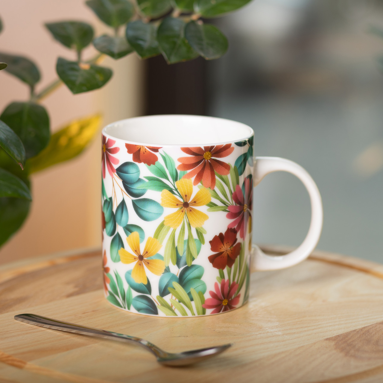 Кружка керамічна з малюнком 400 (мл) для чая та кави