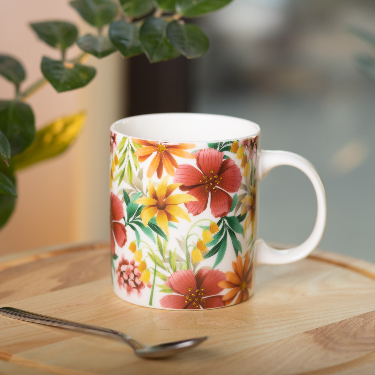 Кружка керамічна з малюнком 400 (мл) для чая та кави