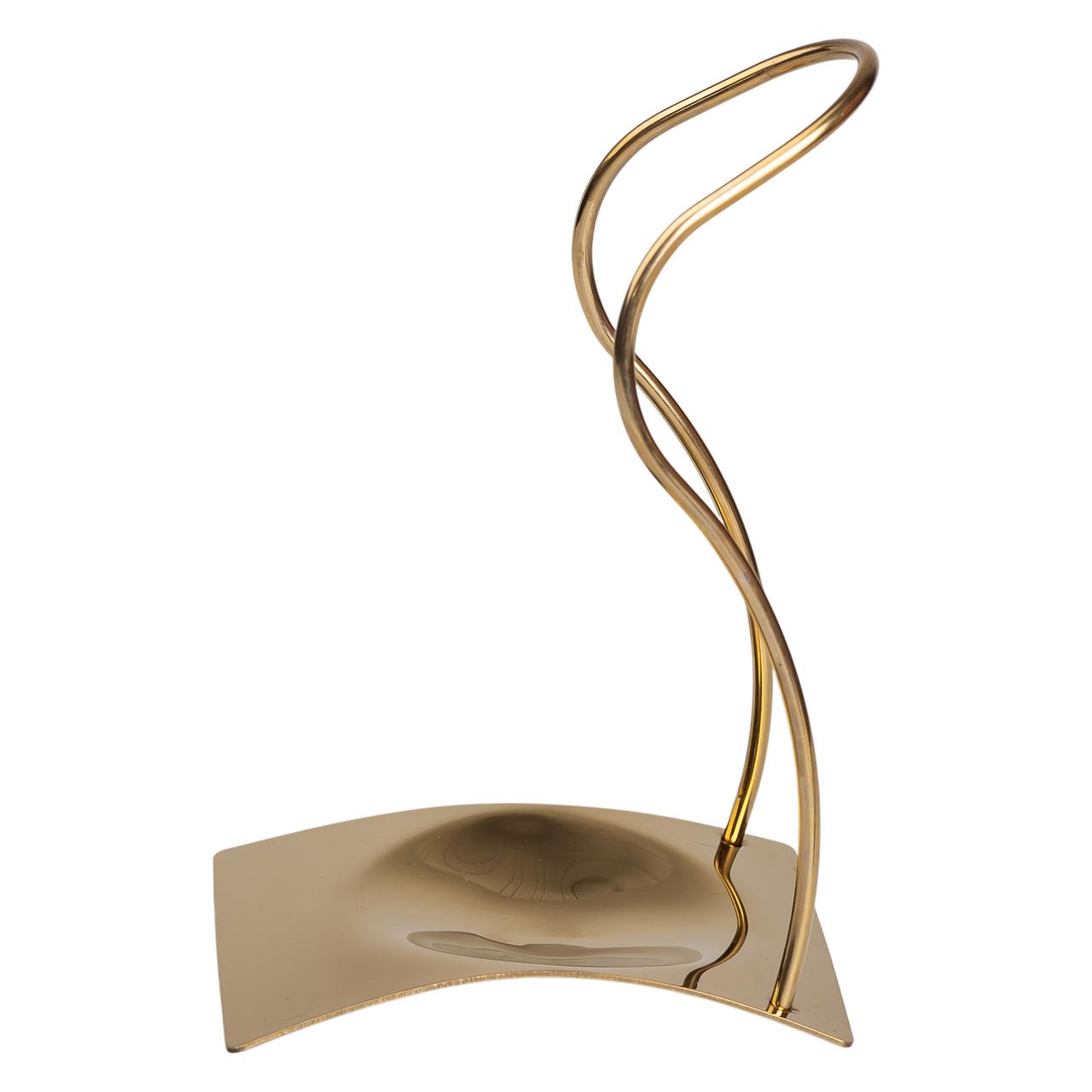 Підставка під ополоник лопаточку або ложку 12×10.5×17 см Золото