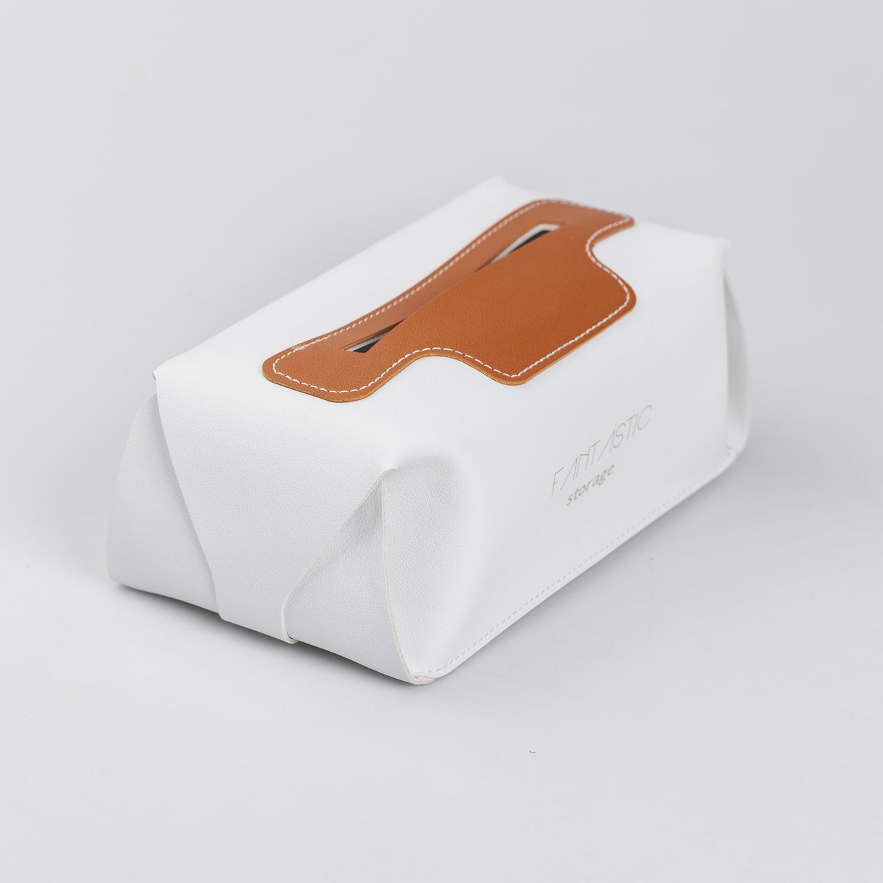 Серветниця автомобільна 21х12х8 см контейнер для серветок, Білий