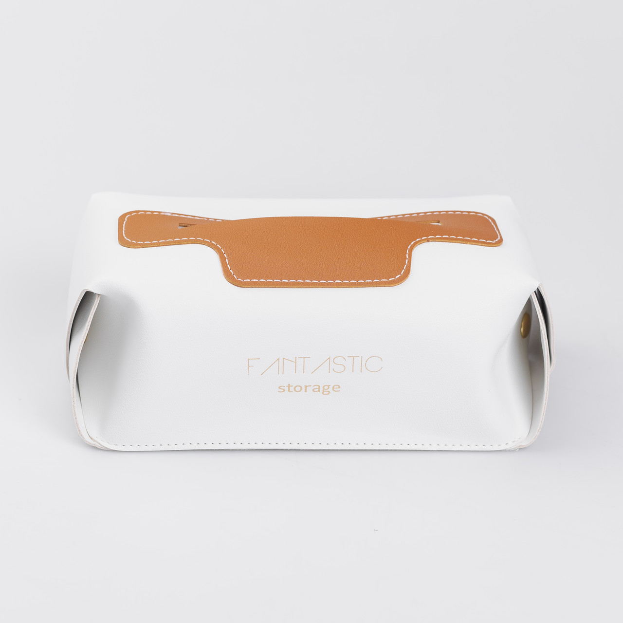 Серветниця автомобільна 21х12х8 см контейнер для серветок, Білий