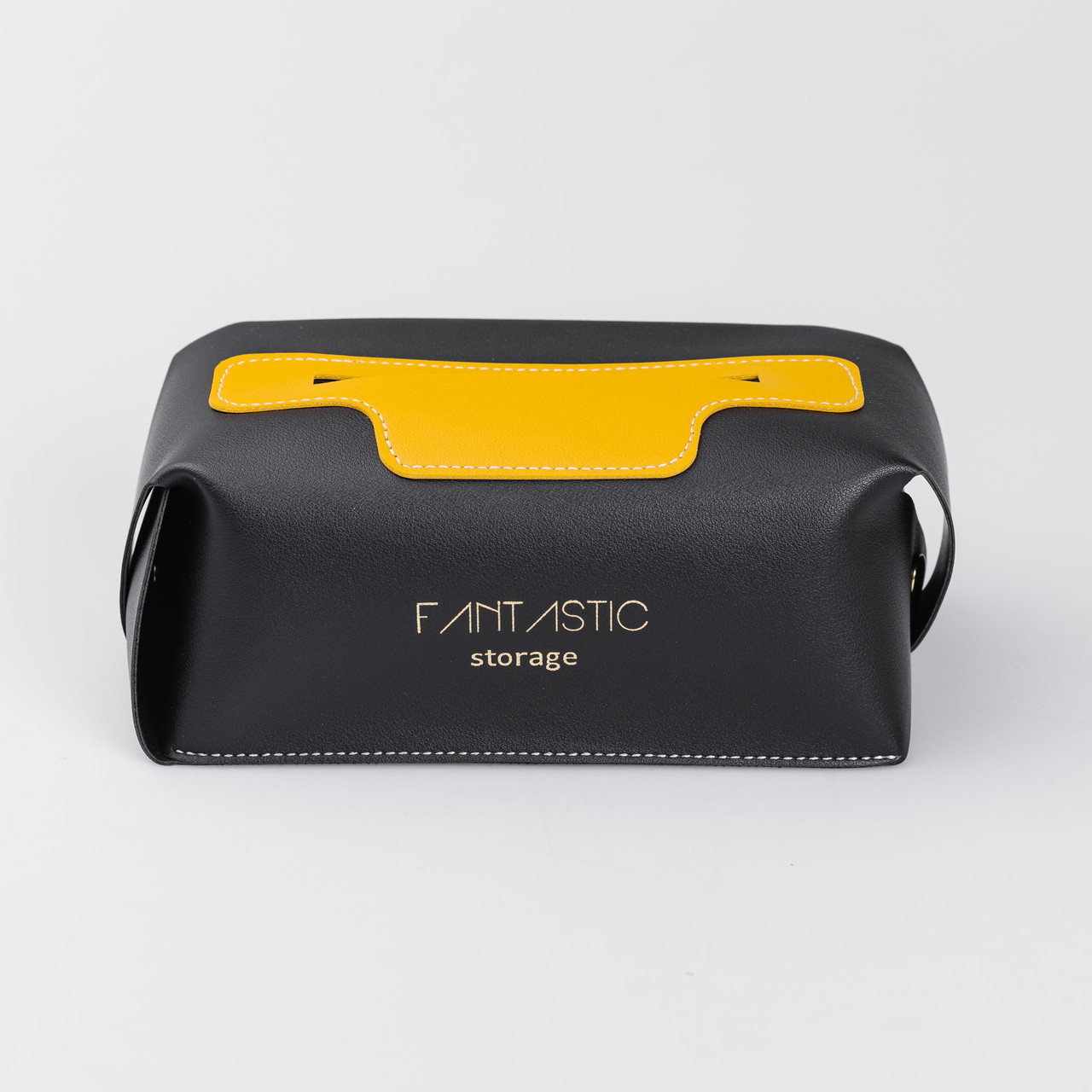 Серветниця автомобільна 21х12х8 см контейнер для серветок, Чорний