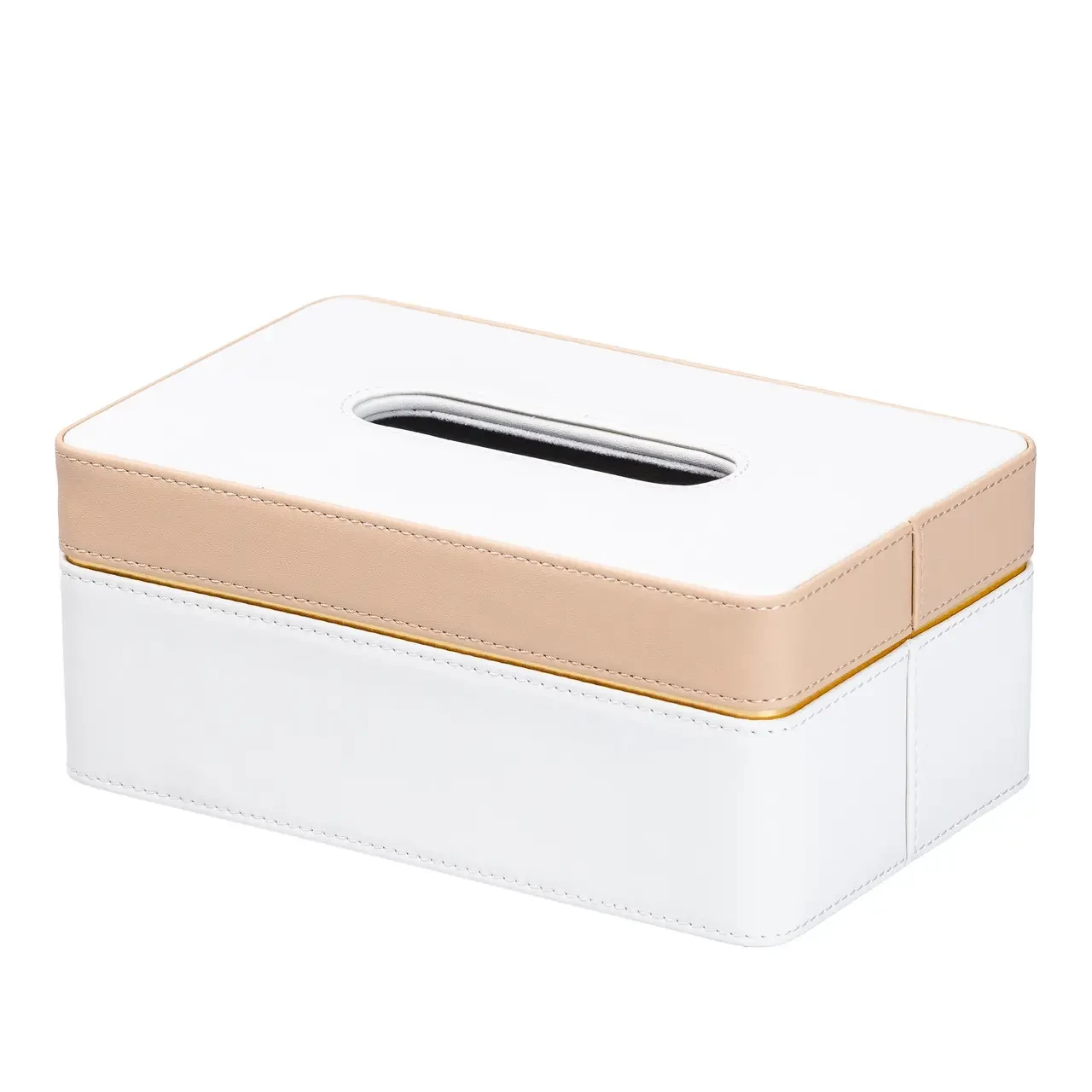 Серветниця з екошкіри прямокутна 21.5х14х9  см органайзер для серветок на стіл