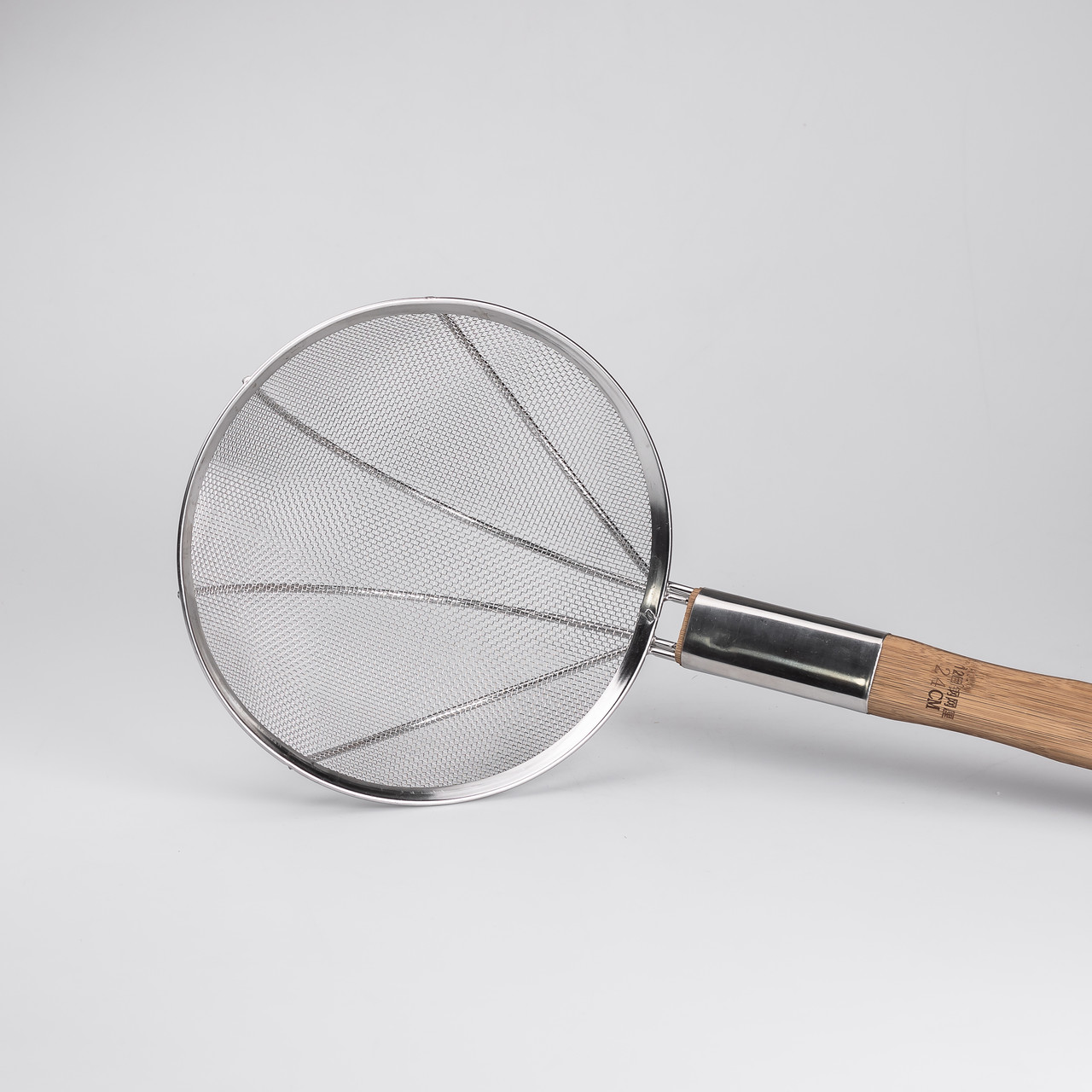 Шумівка "павук" з дерев'яною ручкою Ø 24 см для фритюру та Вок