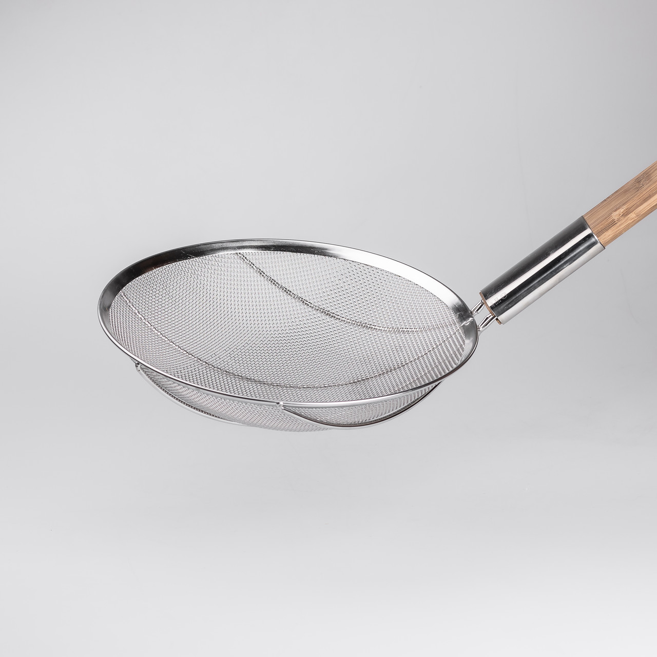 Шумівка "павук" з дерев&apos;яною ручкою Ø 28 см для фритюру та Вок