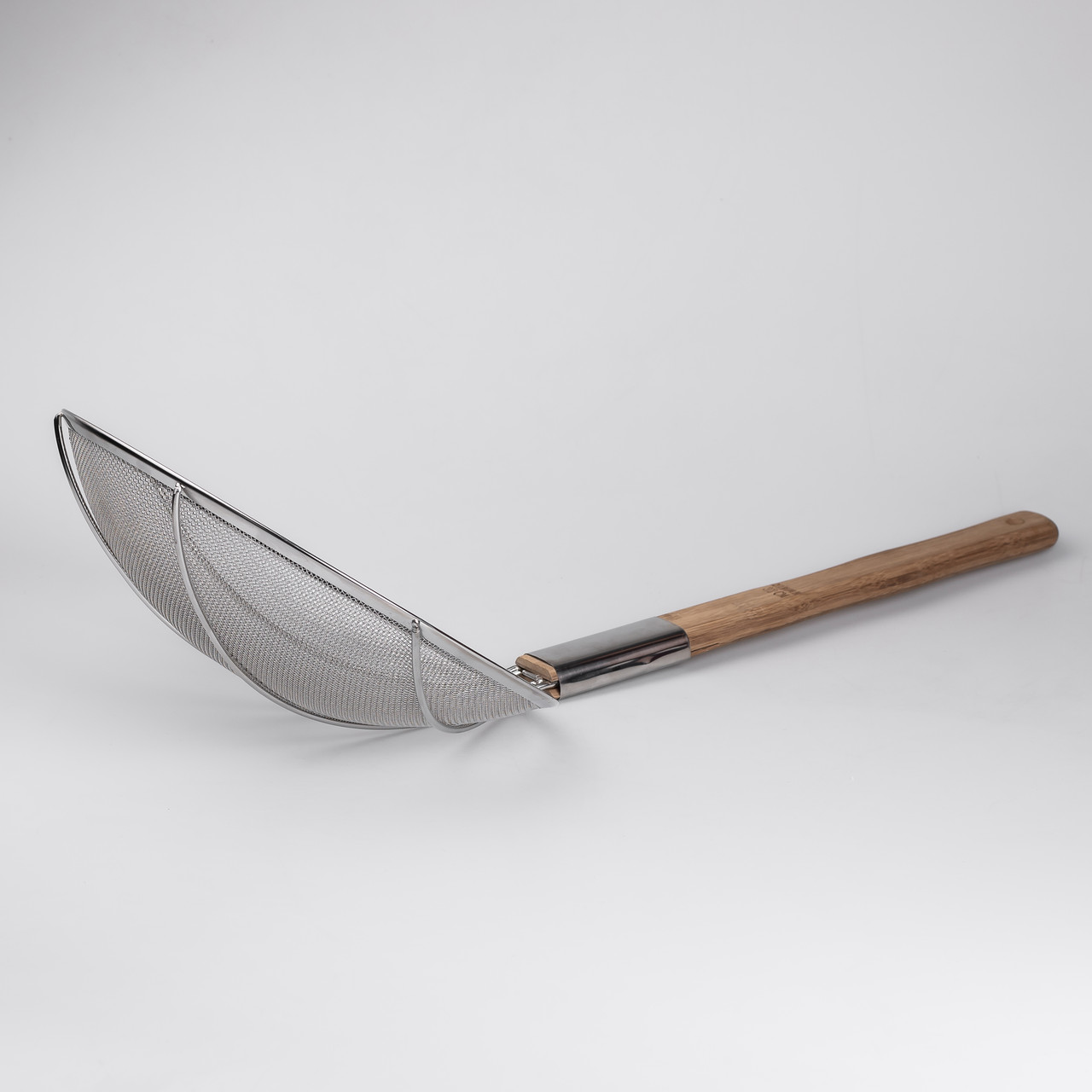 Шумівка "павук" з дерев'яною ручкою Ø 32 см для фритюру та Вок