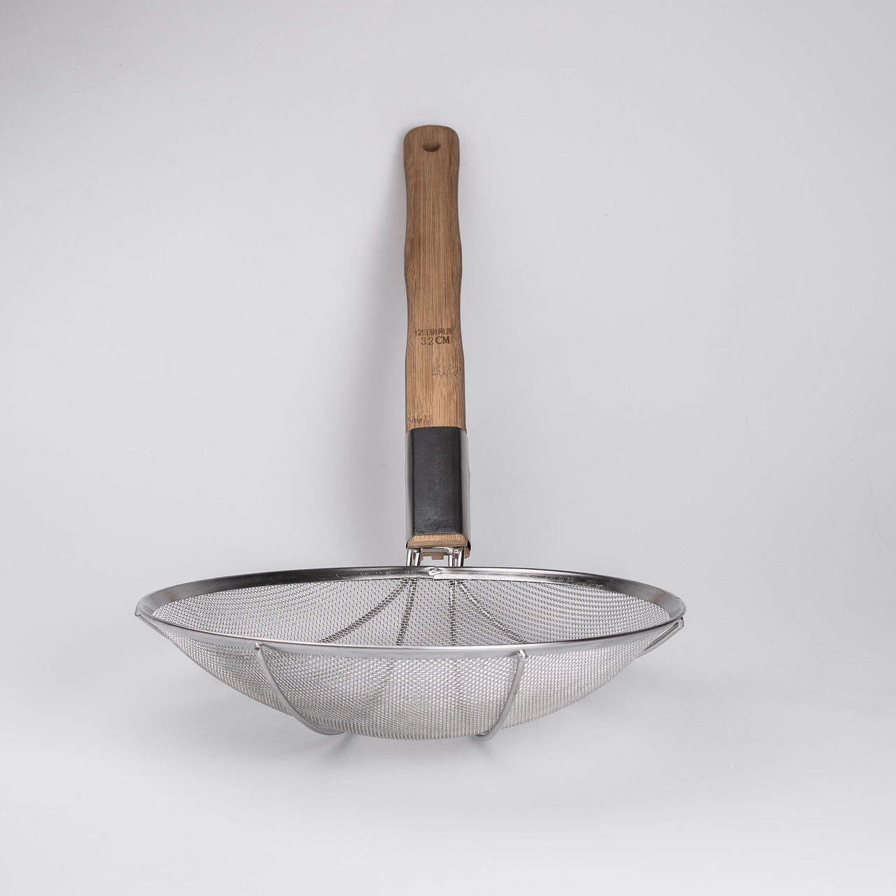 Шумівка "павук" з дерев'яною ручкою Ø 32 см для фритюру та Вок